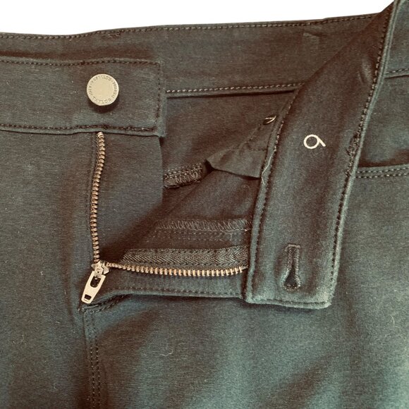 Ann Taylor Jet Black "Pajama Fabric (Stretchy) Jeans" Womens Size 6 - Picture 5 of 9
